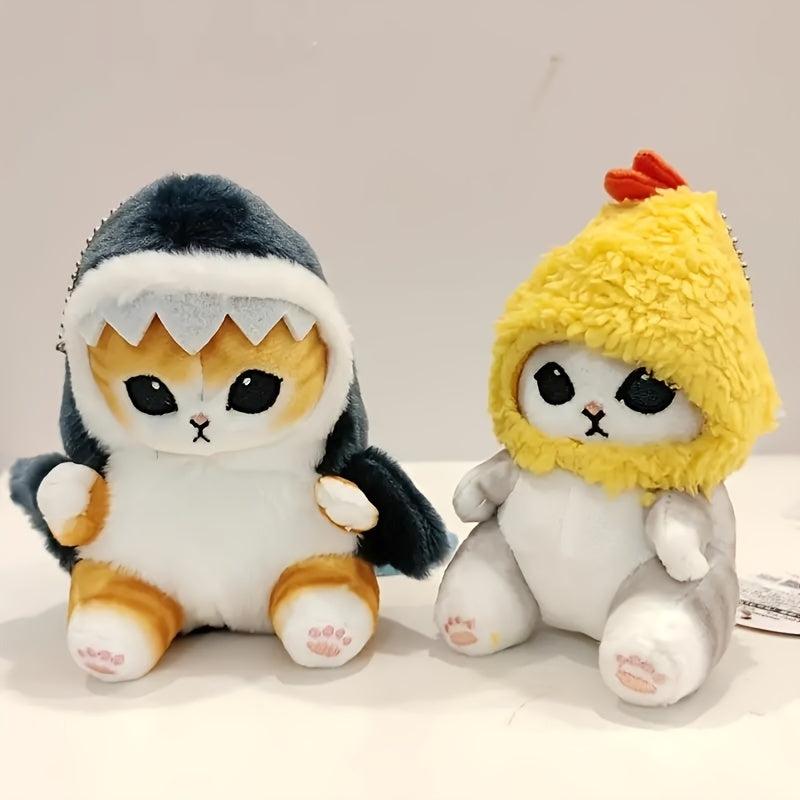 Shark Cat Plush Doll Pendant Room Decoration Calcium Bag Holiday Gift