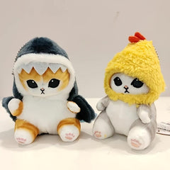 Shark Cat Plush Doll Pendant Room Decoration Calcium Bag Holiday Gift