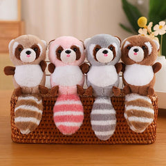 Colorful Raccoon Pendant Soft Animal Dolls Halloween For Boys And Girls