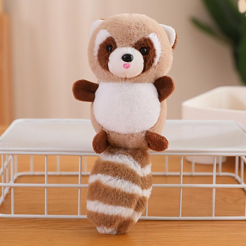 Colorful Raccoon Pendant Soft Animal Dolls Halloween For Boys And Girls