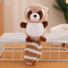 Colorful Raccoon Pendant Soft Animal Dolls Halloween For Boys And Girls