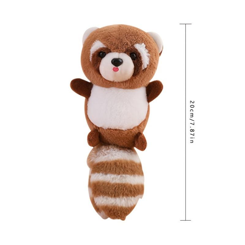Colorful Raccoon Pendant Soft Animal Dolls Halloween For Boys And Girls