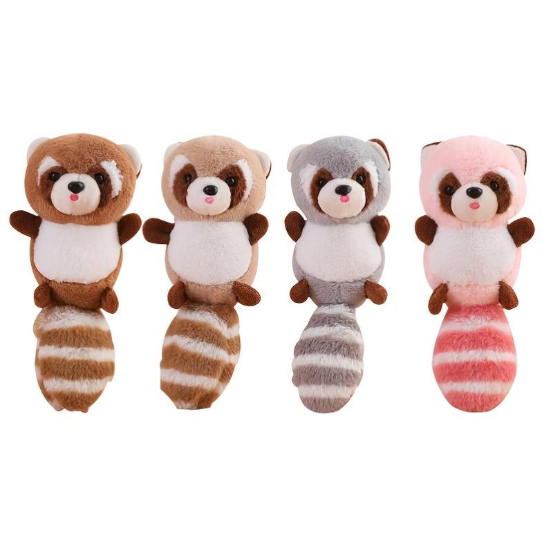 Colorful Raccoon Pendant Soft Animal Dolls Halloween For Boys And Girls