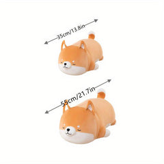 Shiba Inu Pillow Plush Toy 2 Sizes 13.8in 21.7in Compression Bag Packaging