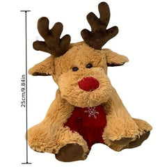 Christmas Elk Reindeer Plush Toy Girl Heart Deer Doll Christmas Party Gift