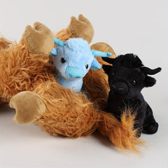 Highland Cow Plush with 2 Baby Plush - Stuffed Animals Gift
