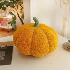 Pumpkin Shape Throw Pillow Plush for Halloween