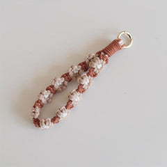 Mobile Phone Daisy Flower Rope Keychain Bag Pendant