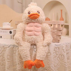Funny Ugly Duck Doll Muscle Frog Plush Toy Green Pillow