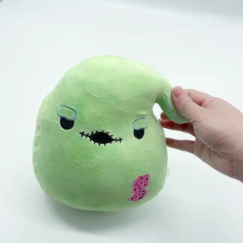 23cm Explosive Style Silkworm Bean Pillow Cushion Plush Toy