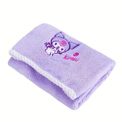 KUROMI Towel Girls Household Bath Absorbent Coral Fleece Scrubbing Head Towel