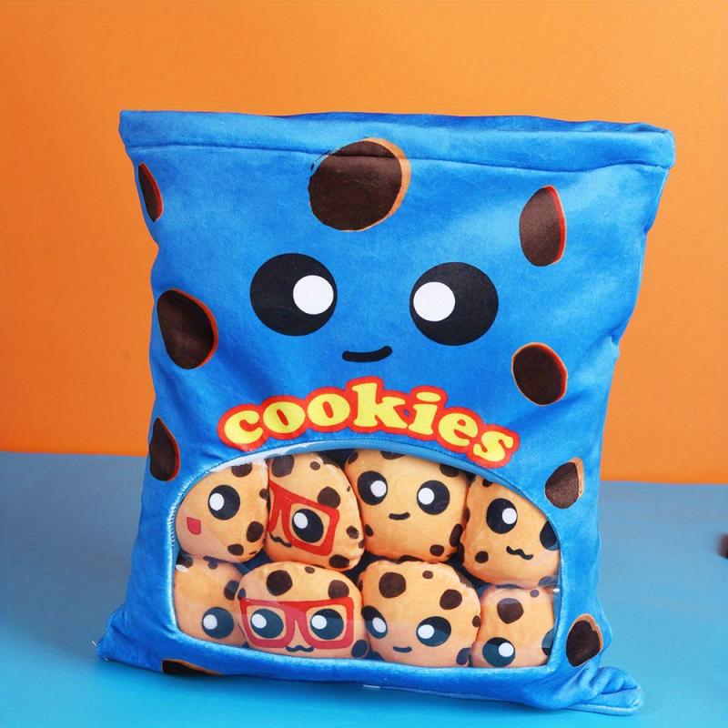 Set of 8 Mini Dolls Cartoon Cookies Plush Toy Animal Pillow Gift for Kids