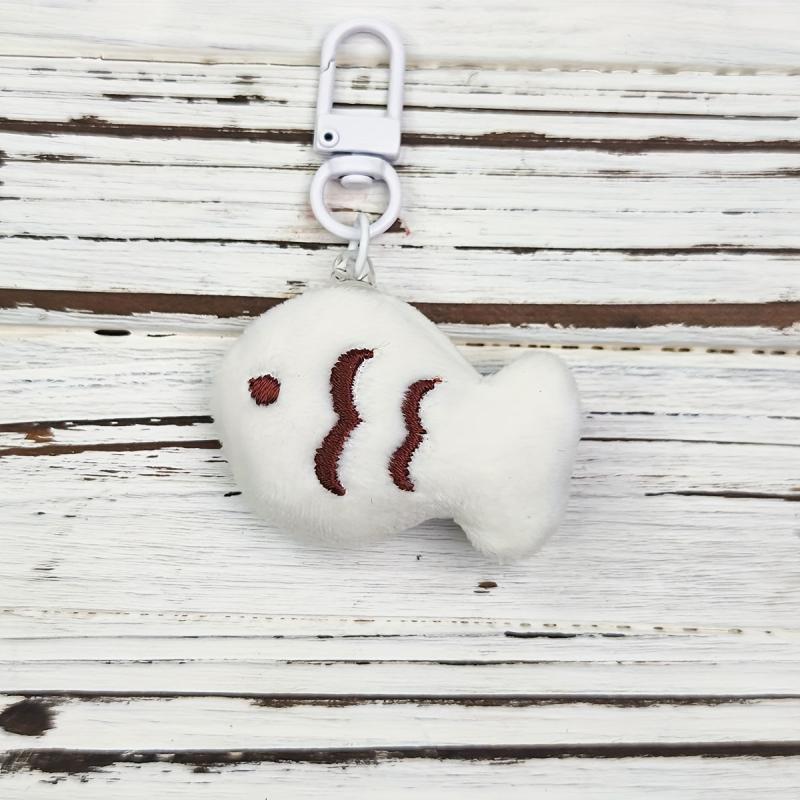 Cat & Fish Plush Keychain High Value Couple Bag Accessories