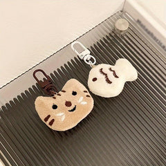 Cat & Fish Plush Keychain High Value Couple Bag Accessories