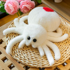 Red Tail Spider Plush Toy Halloween Bar Doll Funny Simulation