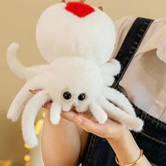 Red Tail Spider Plush Toy Halloween Bar Doll Funny Simulation