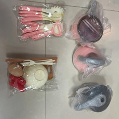 Kitchen Toy Set 28 Pieces Role-playing Cooking Utensils Pot Set Pink