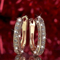 Rhinestone Ear Clip Anniversary Party Jewelry