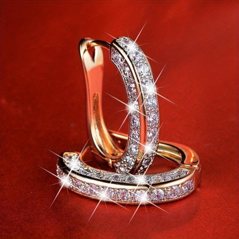 Rhinestone Ear Clip Anniversary Party Jewelry