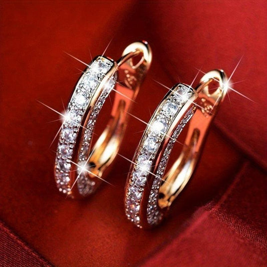 Rhinestone Ear Clip Anniversary Party Jewelry