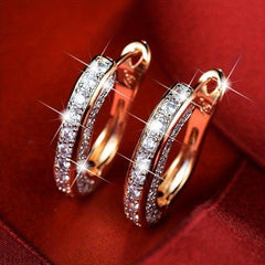 Rhinestone Ear Clip Anniversary Party Jewelry