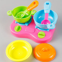 10 Piece Play Kitchen Set Cookware Stove & Utensils Pretend Play Toys