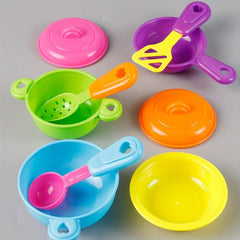 10 Piece Play Kitchen Set Cookware Stove & Utensils Pretend Play Toys
