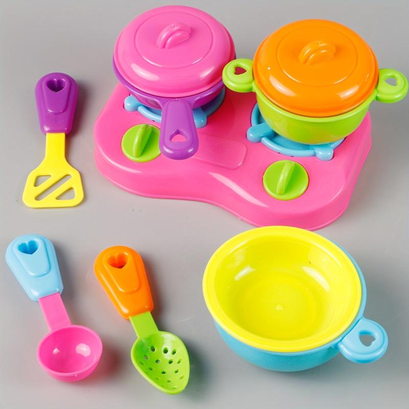 10 Piece Play Kitchen Set Cookware Stove & Utensils Pretend Play Toys