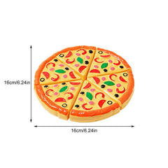 Pizza Cutting Toy Pretend Play Pizza Set Fast Food Kitchen Toy