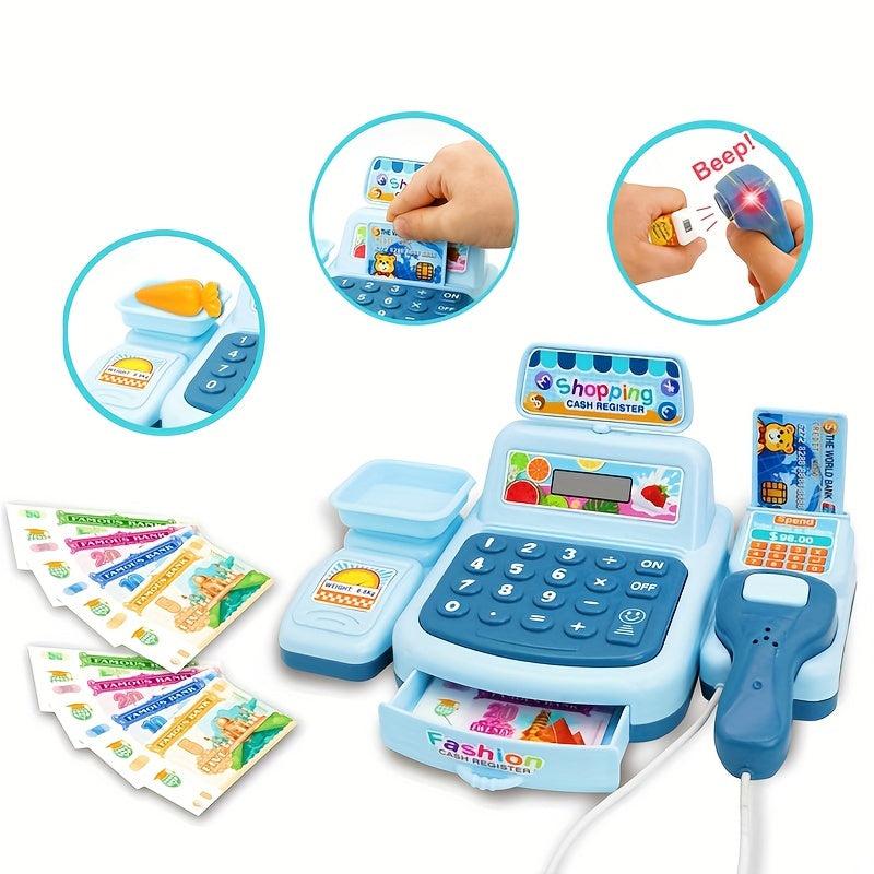 Kids Supermarket Cash Register Set Pretend Play Toy