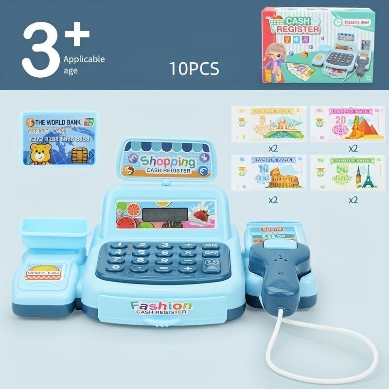 Kids Supermarket Cash Register Set Pretend Play Toy