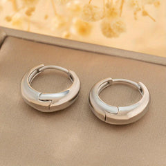 Golden Plated Chunky Hoop Earrings for Women