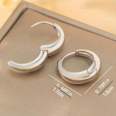 Golden Plated Chunky Hoop Earrings for Women