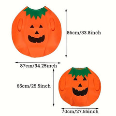 Halloween Pumpkin Costume Hat Bag Kids Adult Cosplay Party