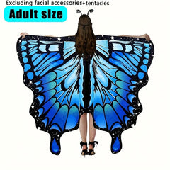 Butterfly Costume For Women Girls Halloween Cape Wings
