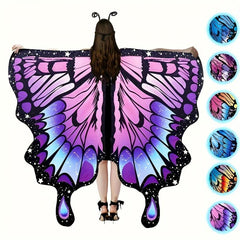 Butterfly Costume For Women Girls Halloween Cape Wings