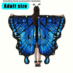 Butterfly Costume For Women Girls Halloween Cape Wings
