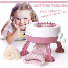 22 Needles Plastic Hand Knitting Machine Children Weaving Toy DIY Crafts