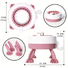 22 Needles Plastic Hand Knitting Machine Children Weaving Toy DIY Crafts