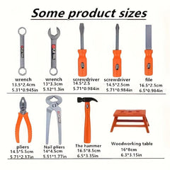 38pcs Kids Tool Set Pretend Play Construction Toy