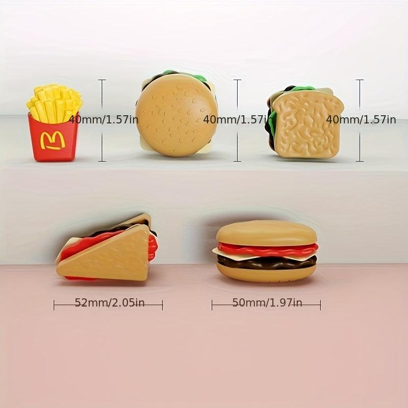 DIY Fast Food Sandwich French Pretend Play Hamburger Dog Toy