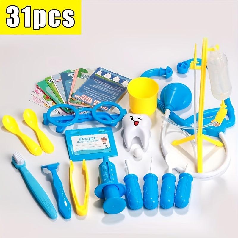 Kids Doctor Pretend Play Equipment Toy Set 52 Pieces