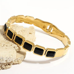 Colorful Crystal Bangles Bracelets for Women Waterproof Jewelry
