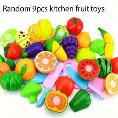 Christmas Kids Fruit And Vegetable Toys Kitchen Pretend Play Toys