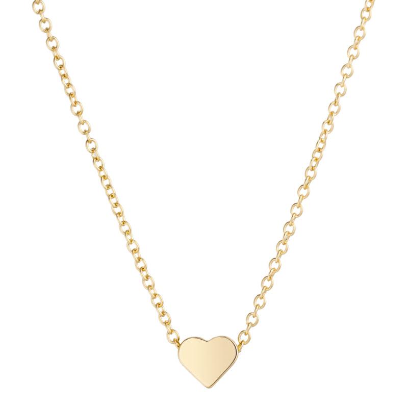 Alloy Heart Necklace Plated Female's Necklace Gift For Friends