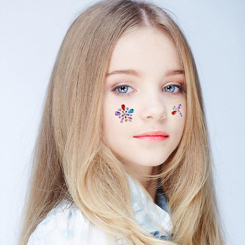 Acrylic Makeup Gem Face Sticker DIY Diamond Sticker Forehead Eyebrow