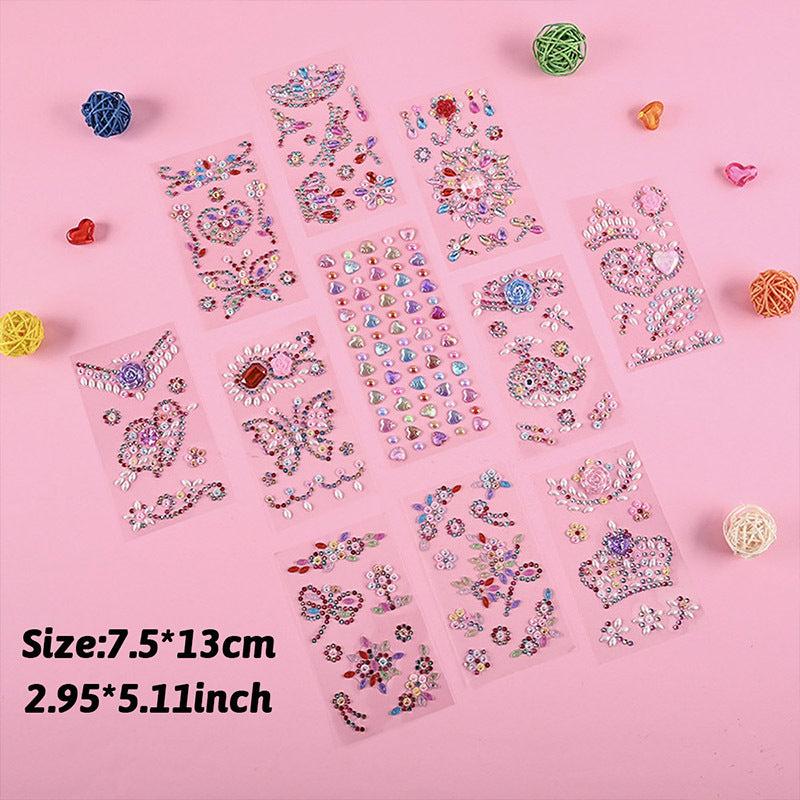 Acrylic Makeup Gem Face Sticker DIY Diamond Sticker Forehead Eyebrow