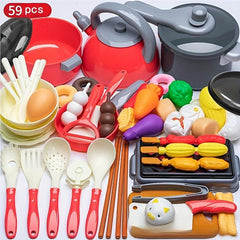 Children's Kitchenware Toy Food Set Steamer Cooking Breakfast