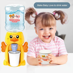 Kids Water Dispenser Play House Toy Fun Press Simulated Beverage Machine