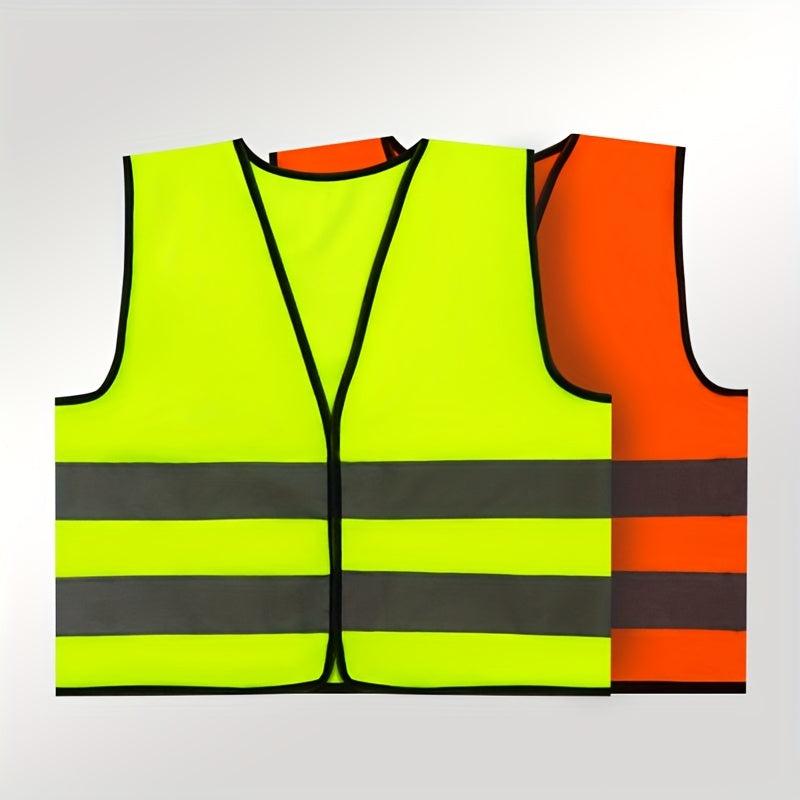 Kids Safety Vest Reflective Strips Grey Traffic Clothes